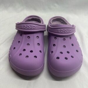 Crocs Baya Faux Fur Lined Clog Purple Orchid Size: M6/ W7 Streetwear Comfortable